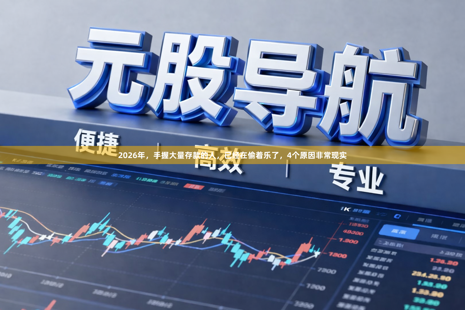 2026年，手握大量存款的人，已经在偷着乐了，4个原因非常现实