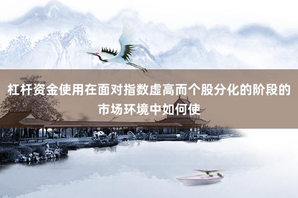 杠杆资金使用在面对指数虚高而个股分化的阶段的市场环境中如何使