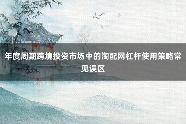 年度周期跨境投资市场中的淘配网杠杆使用策略常见误区