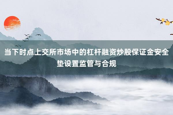 当下时点上交所市场中的杠杆融资炒股保证金安全垫设置监管与合规